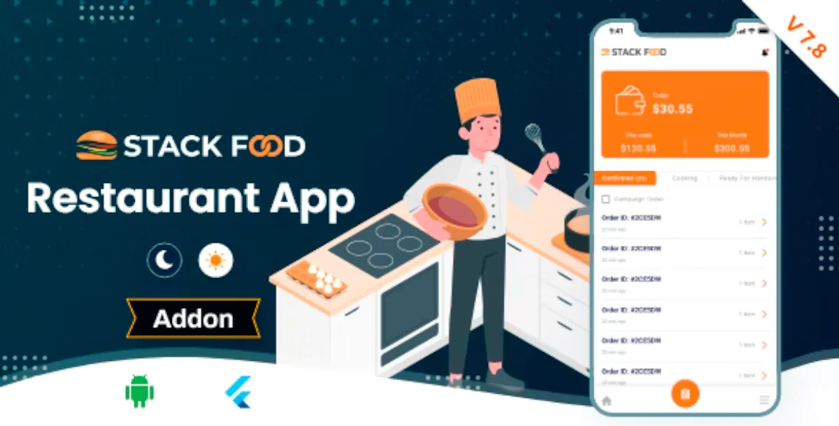 StackFood Multi Restaurant - Food Ordering Restaurant App