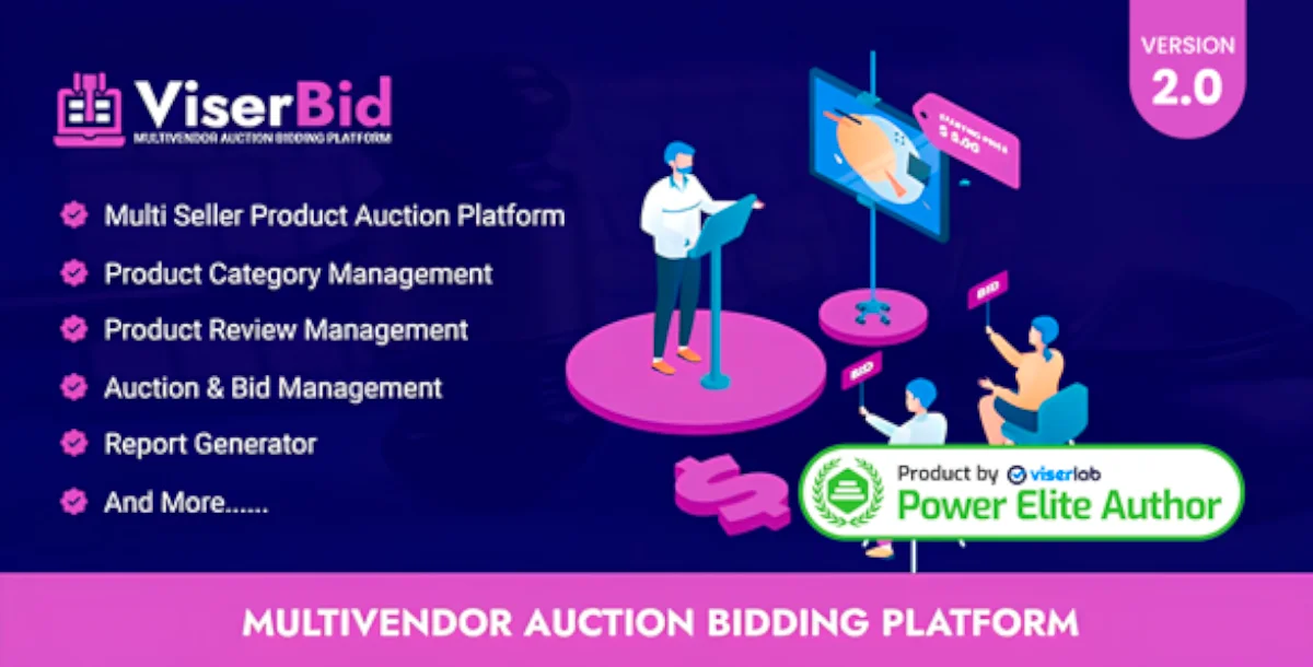 ViserBid - Multivendor Auction Bidding Platform