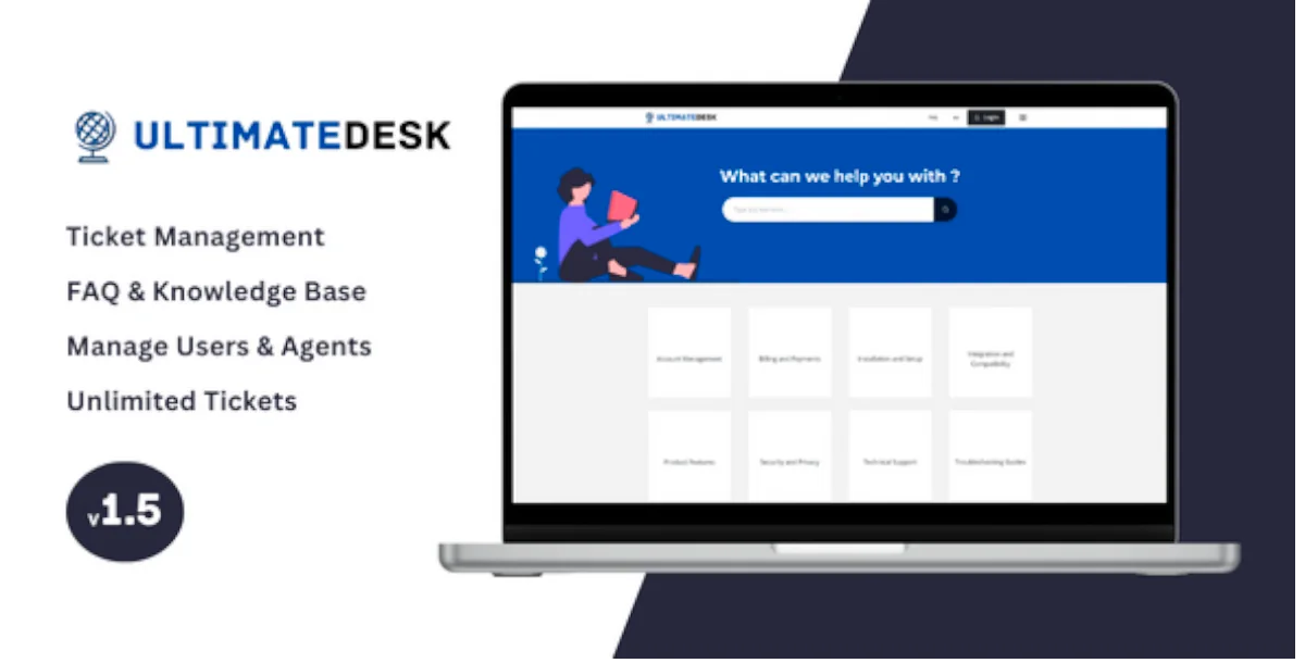 UltimateDesk - Support Ticket System with Knowledge Base & FAQ