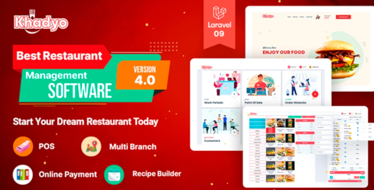 Khadyo - Restaurant Management Software and Restaurant POS with Online Food Ordering Website