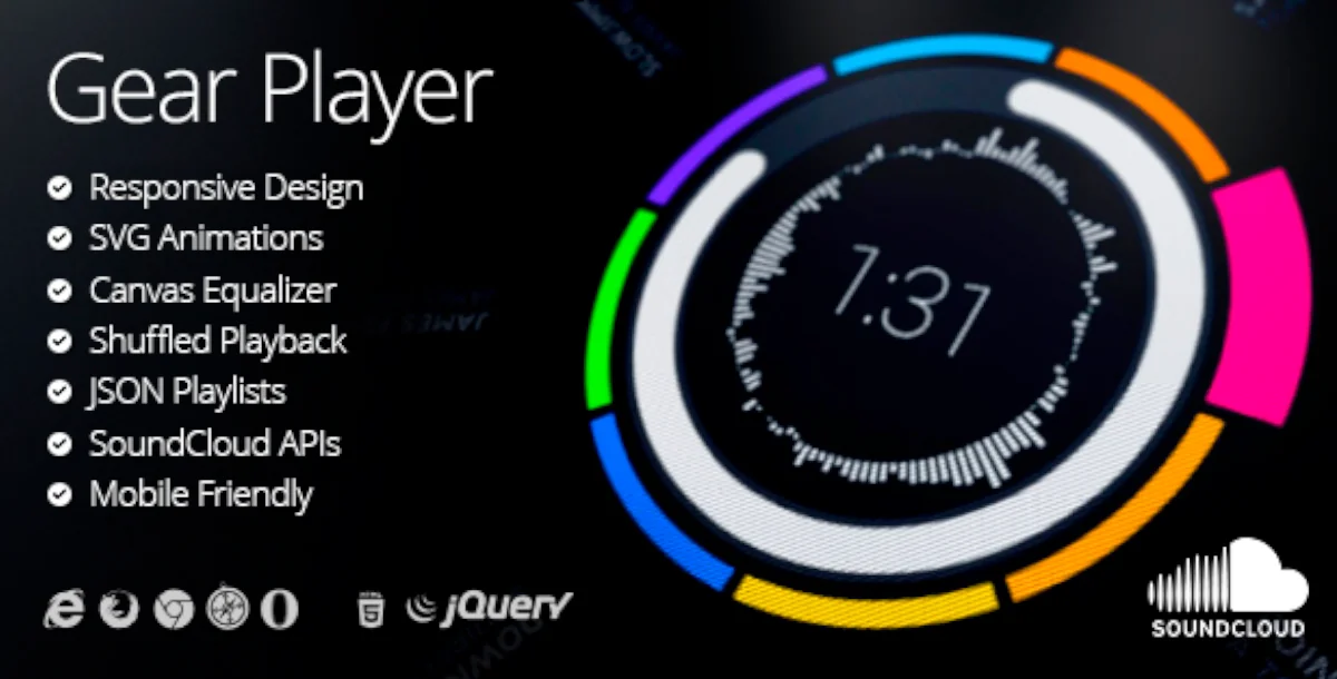 Gear HTML5 Audio Player