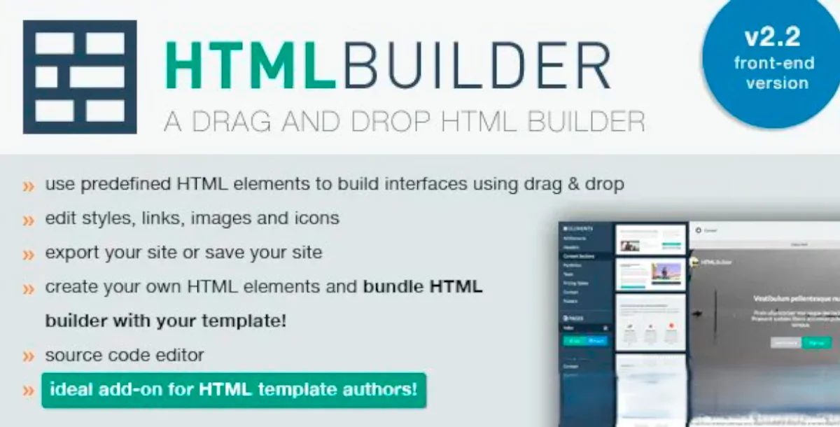 HTML Builder (Front-End Version)