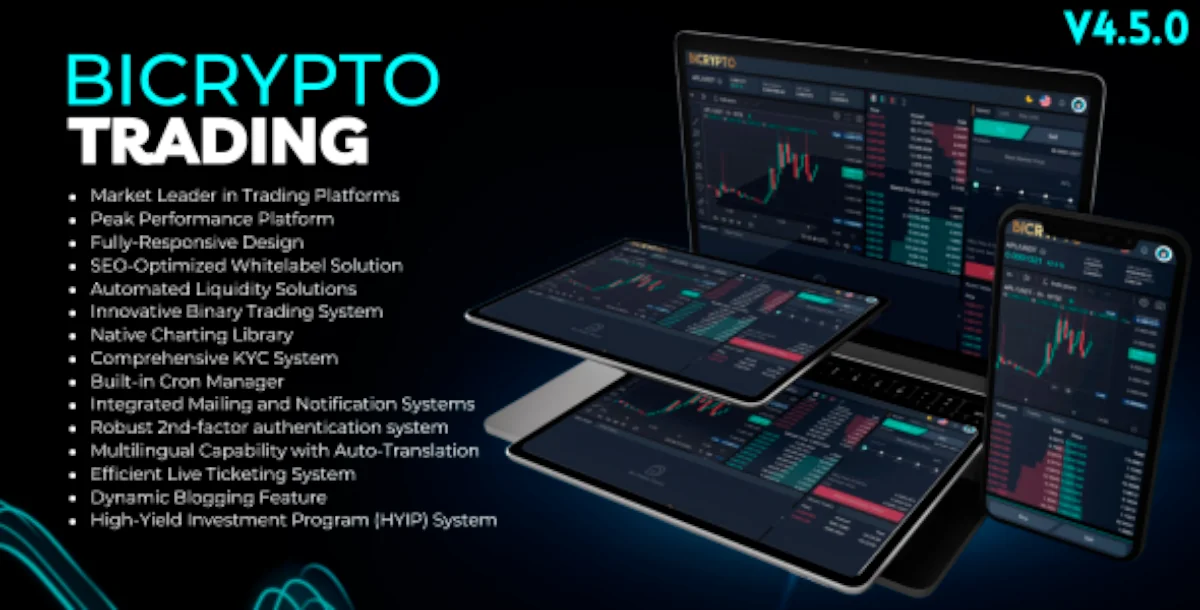 Bicrypto - Crypto Trading Platform, Binary Trading, Investments, Blog, News & More! v4.5.0 + All Add