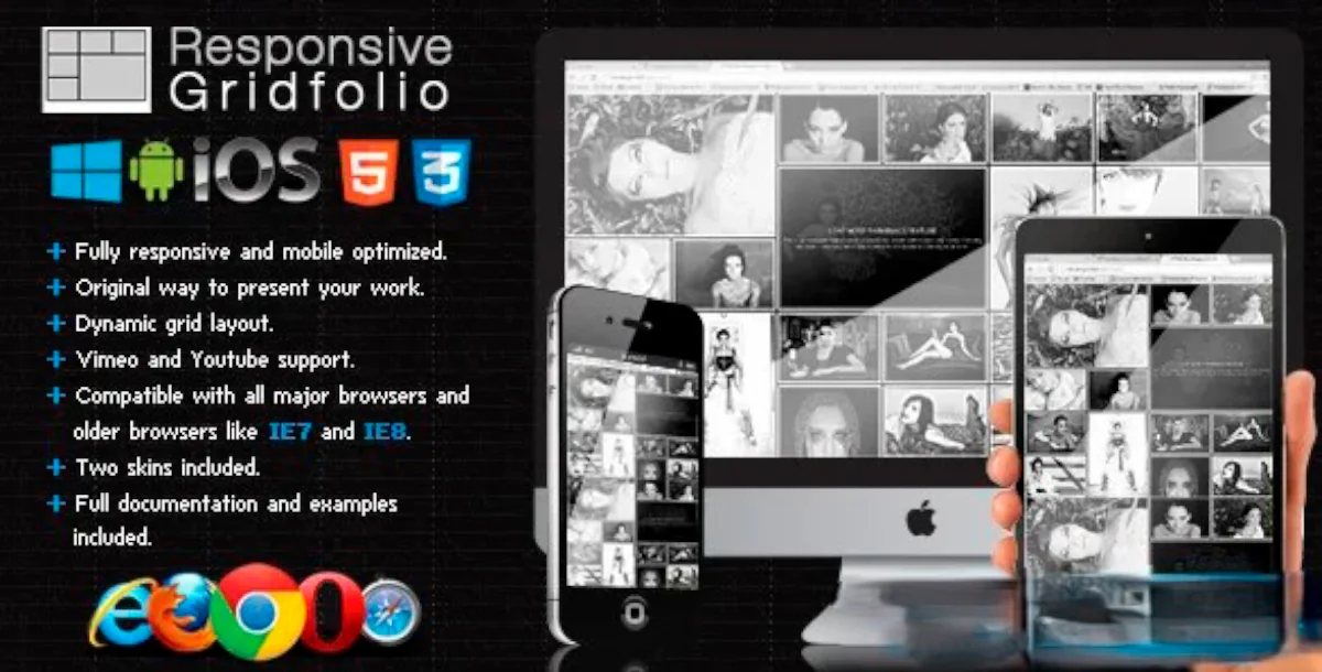 Responsive Gridfolio | Images and Media