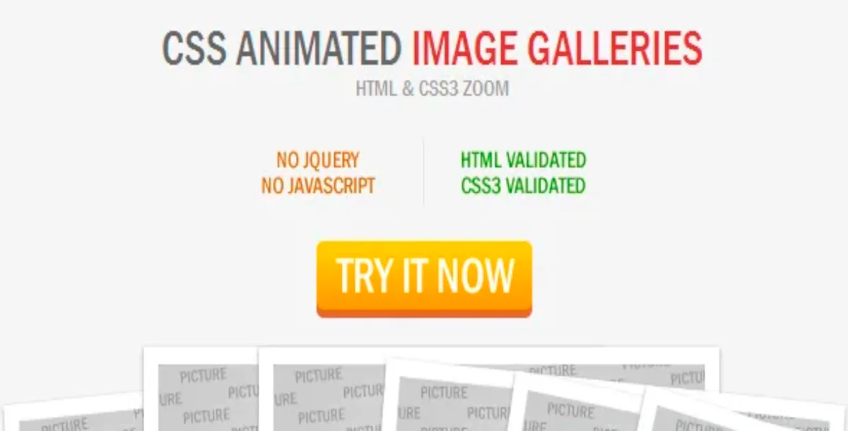 CSS Animated Image Galleries