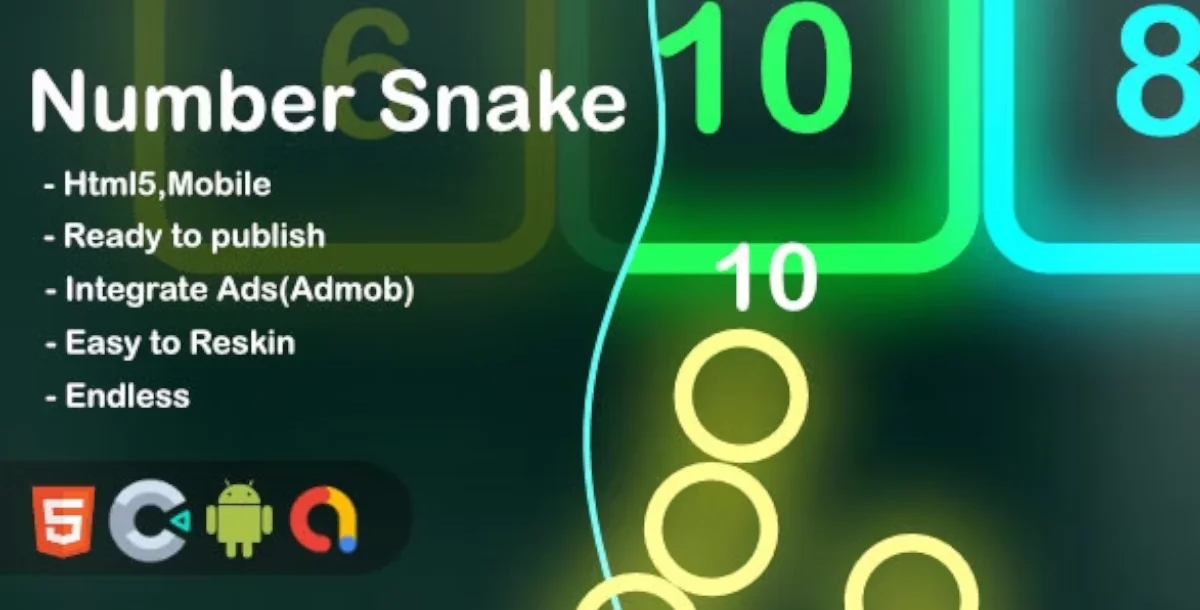 Number Snake (Construct 3 + HTML + Mobile) v1.0