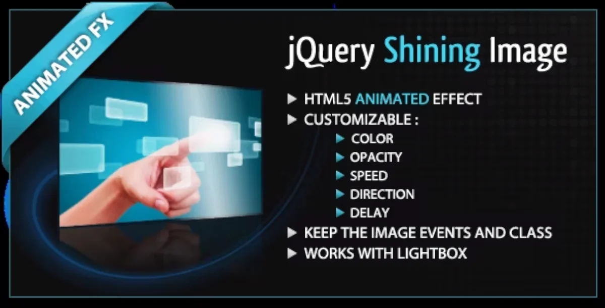 jQuery Shining Image