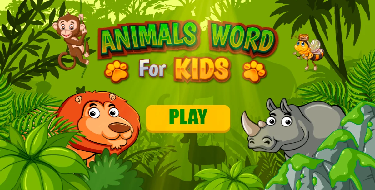 Animals Word for Kids