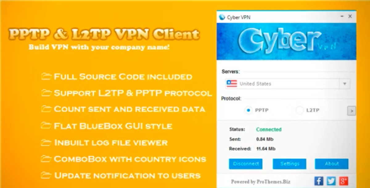 PPTP & L2TP VPN Client