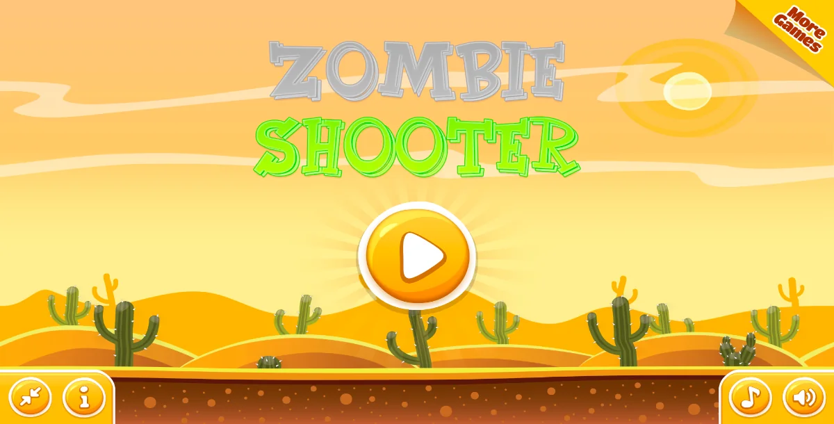 Zombie Shooter - HTML5 Game + Mobile (Capx)